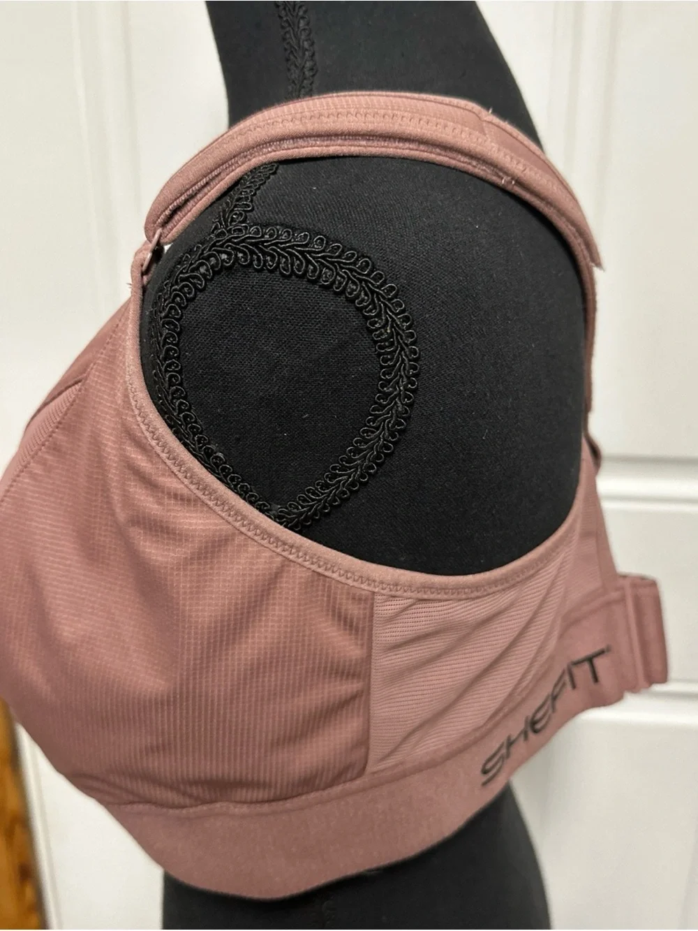 Shefit Ultimate High Impact Zip Front Sports Bra Rose Taupe Size 3luxe - Picture 5 of 13